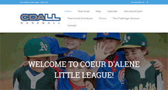 Desktop Screenshot of cdalittleleague.org